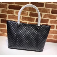 Perfect Gucci Signature leather tote bag 449647 black 