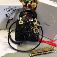 Design Dior MINI LADY DIOR CALFSKIN BAG M05050 Black