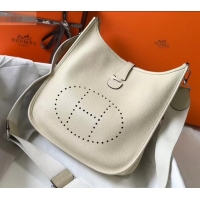 Sumptuous Hermes Togo Leather Evelyne III PM Bag H091401 creamy