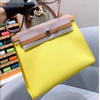 Discounts Hermes Herbag Zip 31 Bag in Original Quality Khaki/Yellow H091410