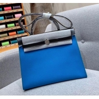 Grade Hermes Herbag Zip 31 Bag in Original Quality Black/Blue H091410