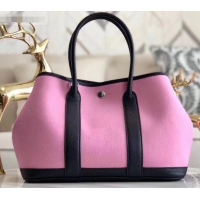 Classic Hot Hermes Canvas Garden Party 36 Bag Pink H091412