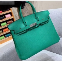 Super Quality Hermes Birkin 25cm Bag in Original Epsom Leather H091416 Green