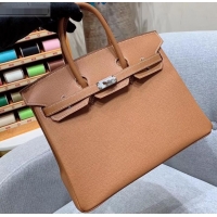 Best Quality Hermes Birkin 25cm Bag in Original Epsom Leather H091416 Brown