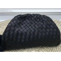 Discount Bottega Veneta Frame Pouch Clutch Small Bag In Intrecciato Woven Leather BV90716 Black 2019