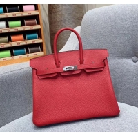 Good Product Hermes Birkin 25cm Bag in Original Togo Leather H091418 Red