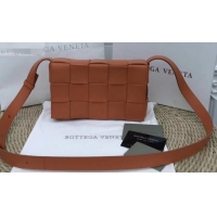 Hot Style Bottega Veneta Cassette Crossbody Bag In Maxi Intrecciato BV90726 Orange 2019