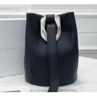 Buy Discount Bottega Veneta Drop Petite Bucket Bag BV90802 Black 2019