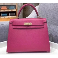 New Design Hermes Kelly 25cm Bag in Original Epsom Leather H091420 Antiqued Rose