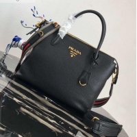 Top Sales PRADA Calf leather TOTE bag 1BA157 BLACK