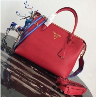 Duplicate PRADA Calf leather TOTE bag 1BA157 red