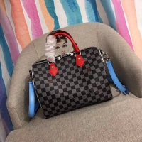 Top Quality Louis Vuitton Speedy Bandouliere Damier 30 N70949 Black/White