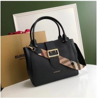 Refined BURBERRY Medium Banner tote bag 0221 black