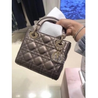 Grade Quality MINI LADY DIOR-TAS VAN LAMSLEER CAL44500 Silver gray