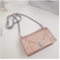 Imitation Bulk Dior DIORAMA leather Chain bag S0328 light gold