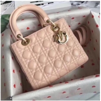 Cheapest LADY DIOR LAMBSKIN BAG CAL44550 pink