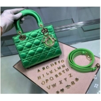 High Quality Dior Lady Original Silk Bag 2369 Diamond Green