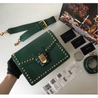 Top Quality Dolce & Gabbana Calfskin Leather 5698 Green