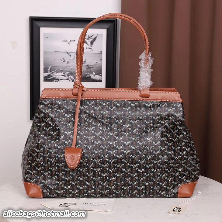 Buy Discount Goyard Bellechasse Bag 00318 Black And Tan