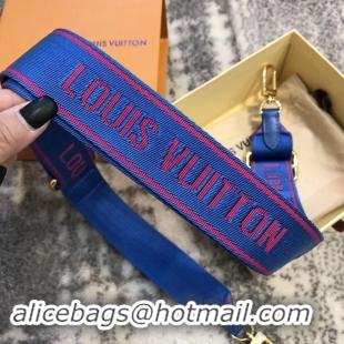 New Design Louis Vuitton Bandoulière Strap J02473 Bleu/Magenta