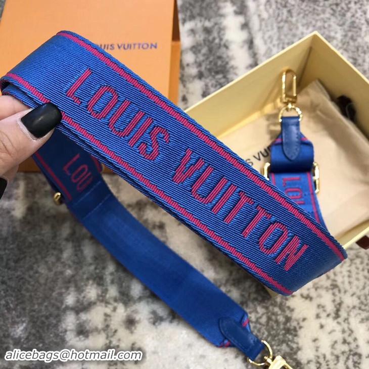 New Design Louis Vuitton Bandoulière Strap J02473 Bleu/Magenta