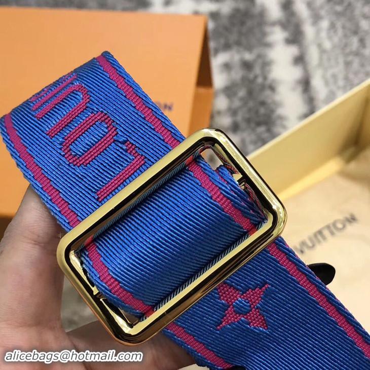 New Design Louis Vuitton Bandoulière Strap J02473 Bleu/Magenta