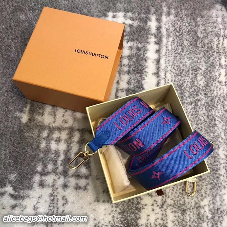 New Design Louis Vuitton Bandoulière Strap J02473 Bleu/Magenta