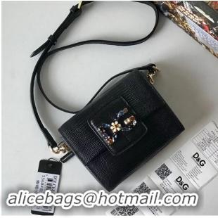 Inexpensive Dolce & Gabbana Calfskin Leather shoulder bag 5568 black