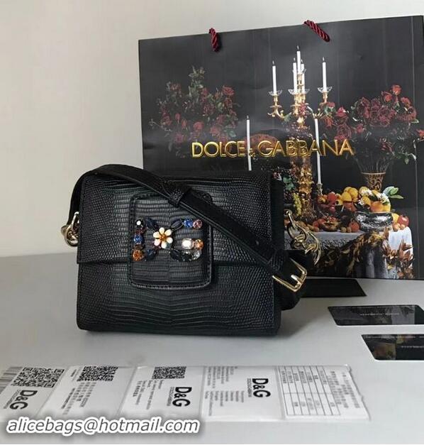 Inexpensive Dolce & Gabbana Calfskin Leather shoulder bag 5568 black