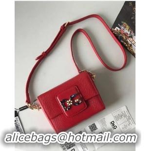 Top Grade Dolce & Gabbana Calfskin Leather shoulder bag 5568 red