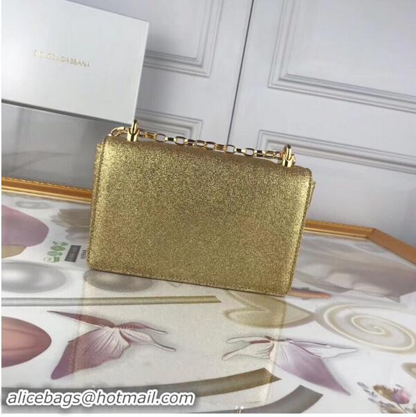 Top Grade Dolce & Gabbana Original Leather Shoulder Bag BB6315 Gold