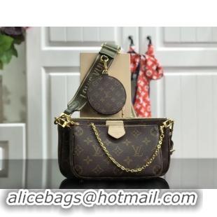 Inexpensive Louis Vuitton Monogram Canvas MULTI POCHETTE ACCESSOIRES M44813 Green