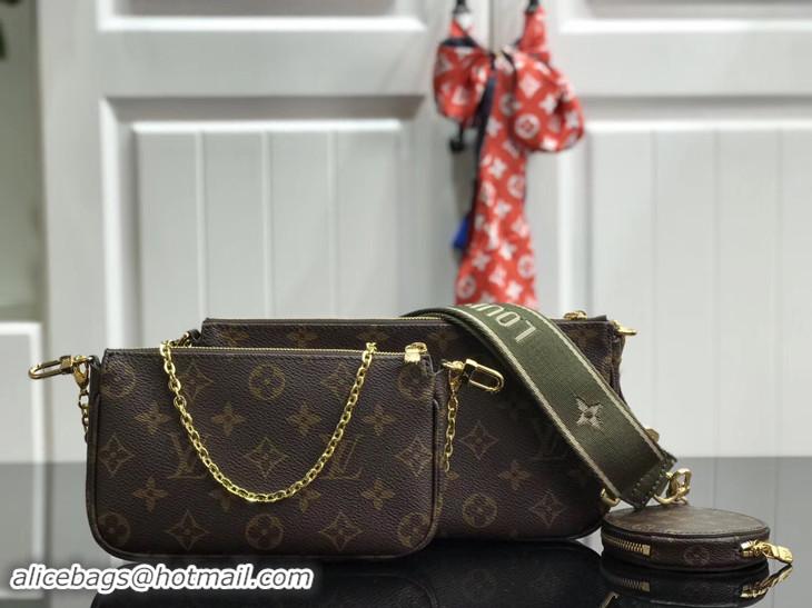 Inexpensive Louis Vuitton Monogram Canvas MULTI POCHETTE ACCESSOIRES M44813 Green