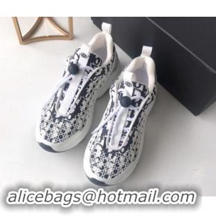 TOP QUALITY DIOR OBLIQUE "B24" SNEAKER WITH 'CANNAGE' MOTIF CD895 WHITE