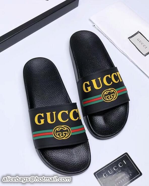 Discount Gucci Shoes Men Slide Sandals GGsh262