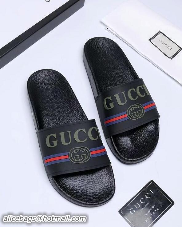 Discount Gucci Shoes Men Slide Sandals GGsh260