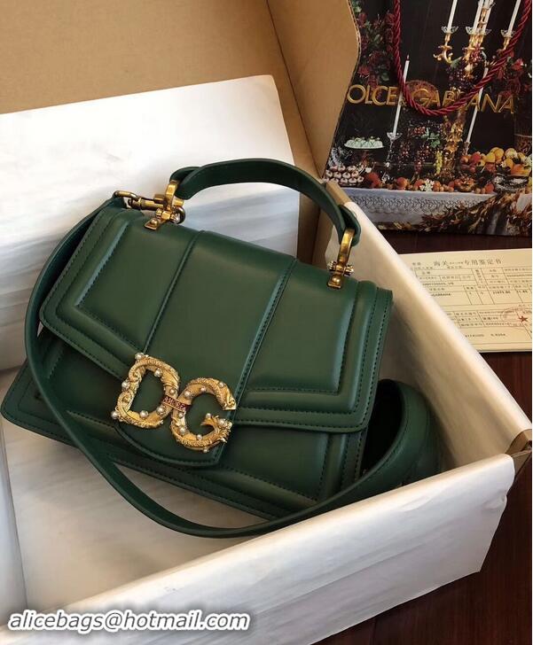 Perfect Inexpensive Dolce & Gabbana Origianl Leather Bag 4916 Green