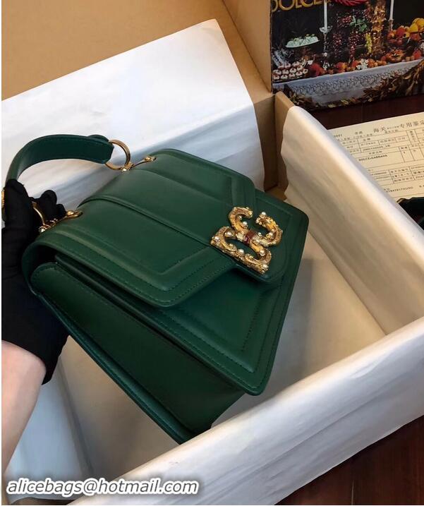 Perfect Inexpensive Dolce & Gabbana Origianl Leather Bag 4916 Green