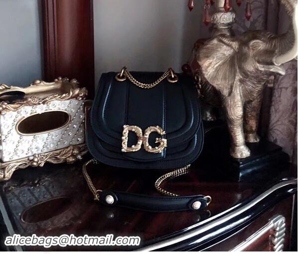 New Design Dolce & Gabbana Origianl Leather Bag 4917 Black&Green