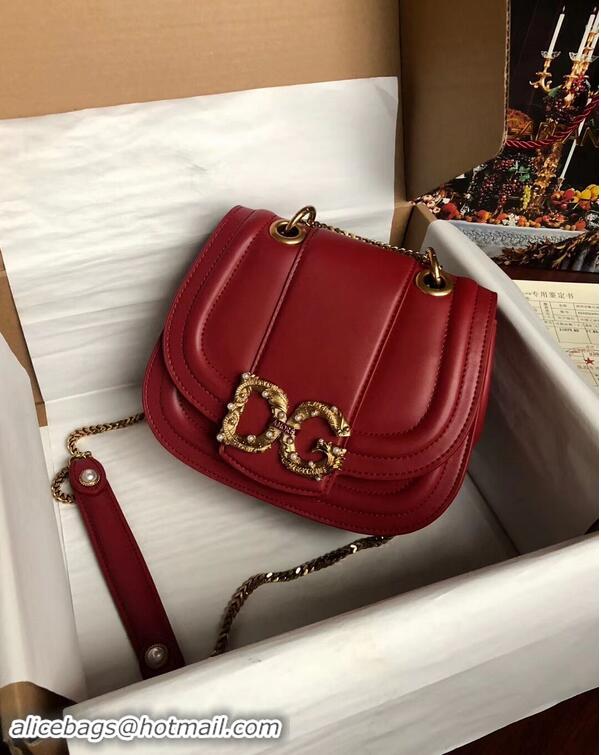 Affordable Price Dolce & Gabbana Origianl Leather Bag 4917 Red&Green