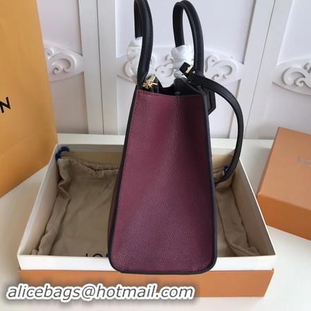 Top Discount Louis Vuitton Original Leather CITY STEAMER PM M55062 Black&Wine