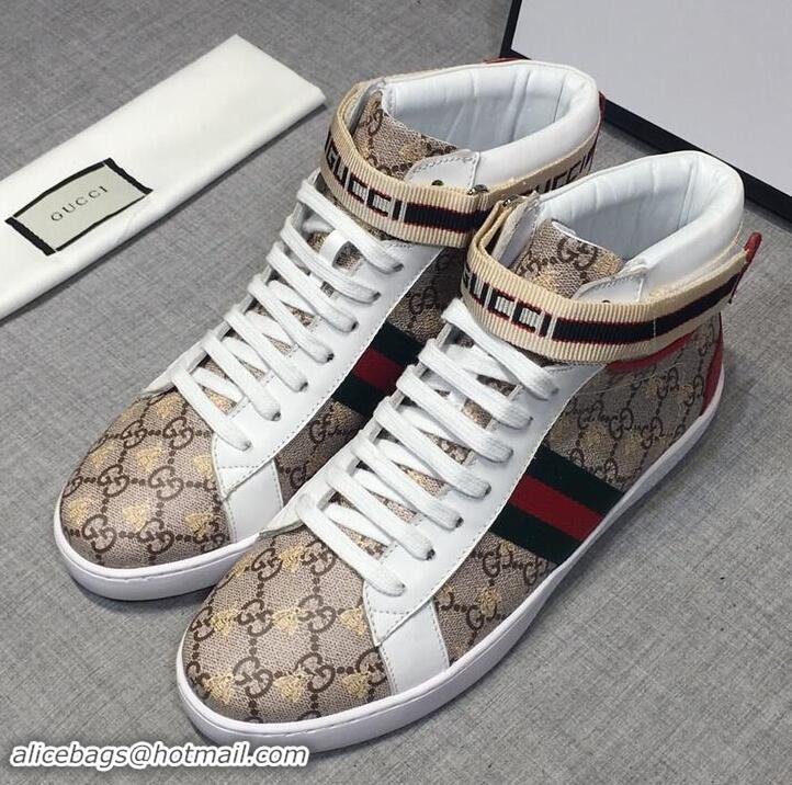 Discount Gucci Shoes Men High-Top Sneakers GGsh246