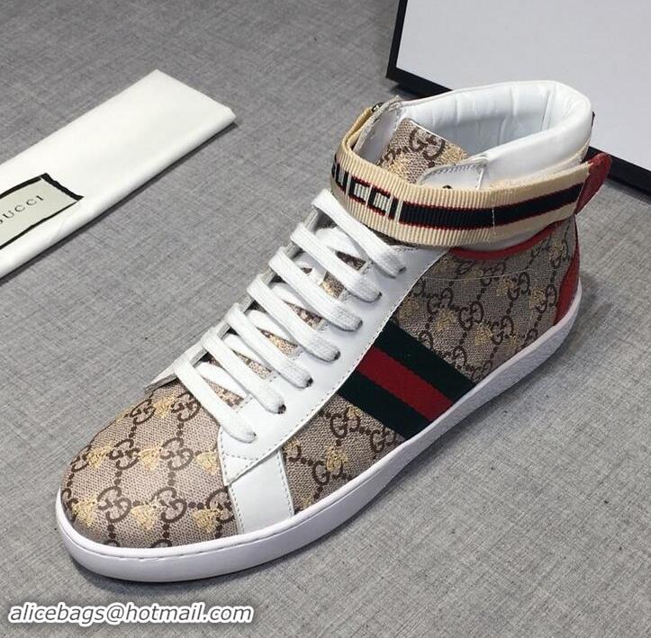 Discount Gucci Shoes Men High-Top Sneakers GGsh246