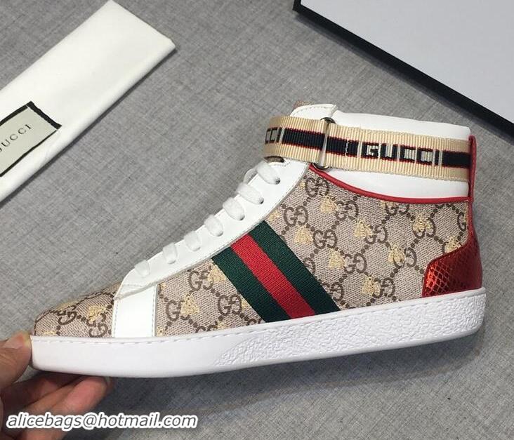 Discount Gucci Shoes Men High-Top Sneakers GGsh246