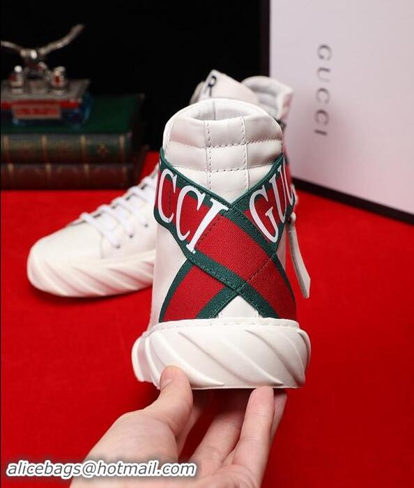 New Fashion Gucci Shoes Men High-Top Sneakers GGsh238