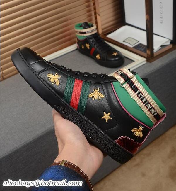 Best Luxury Gucci Shoes Men High-Top Sneakers GGsh179