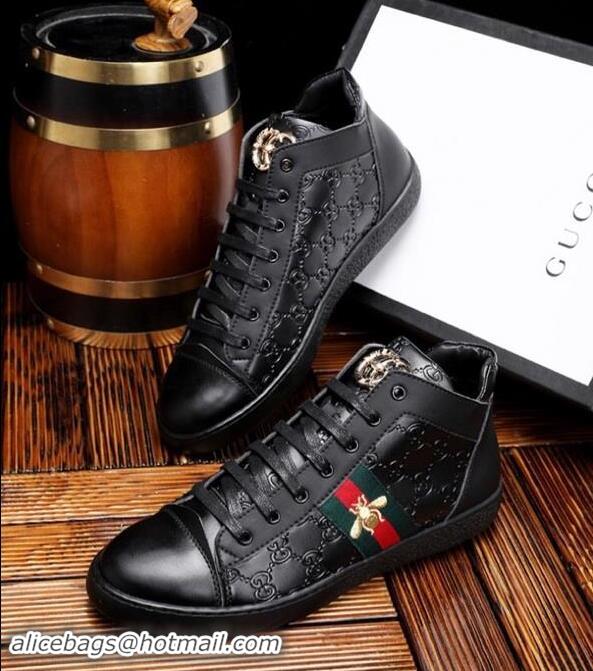 Shoulder Carry Gucci Shoes Men High-Top Sneakers GGsh160