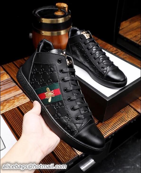 Shoulder Carry Gucci Shoes Men High-Top Sneakers GGsh160