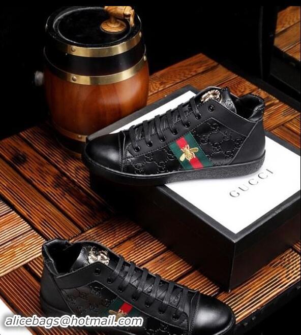 Shoulder Carry Gucci Shoes Men High-Top Sneakers GGsh160