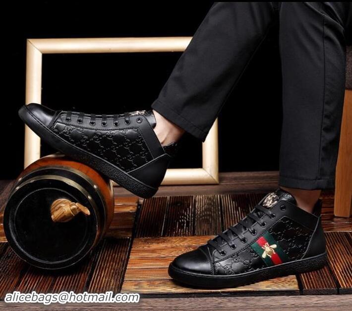 Shoulder Carry Gucci Shoes Men High-Top Sneakers GGsh160